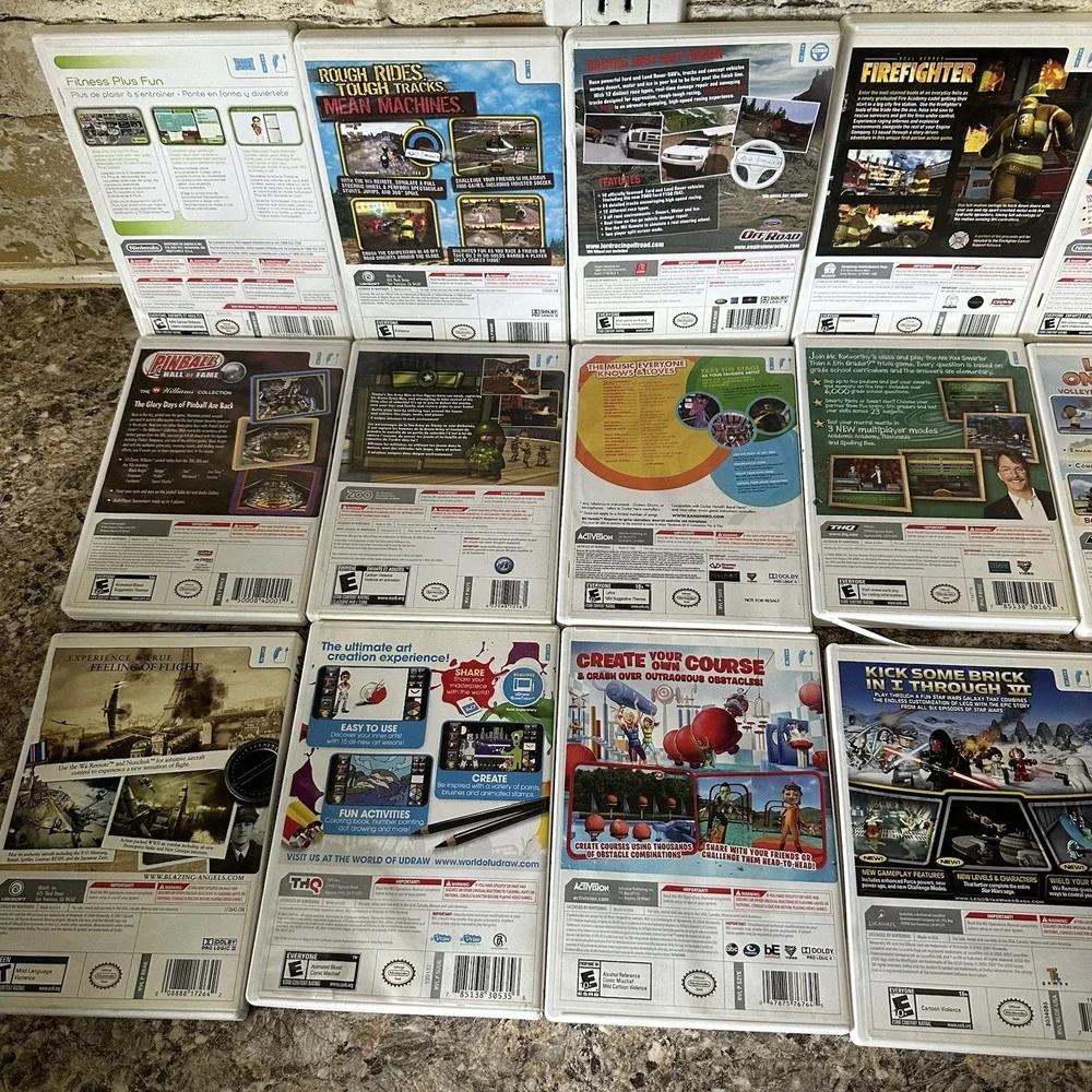 Nintendo Wii Games Bundle Lot 17 Games Band Hero Lego Star Wars Pinball Wipeout